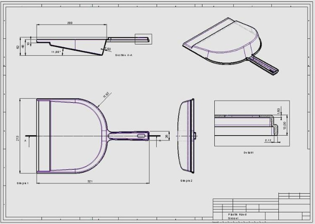 Plastic shovel
