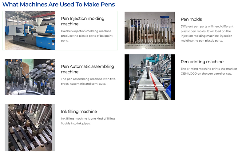 pen making machine list
