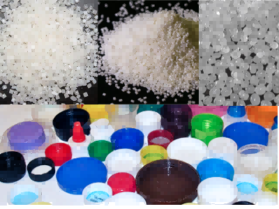 Plastic raw materials for caps