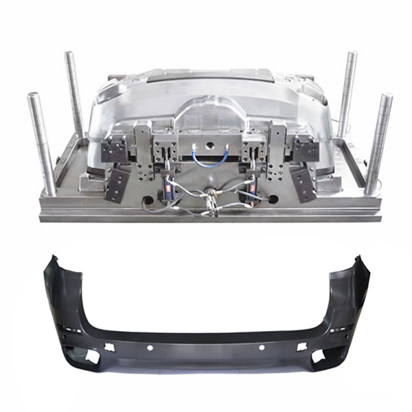 Injection molding of automotive bumpers