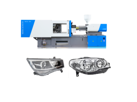 Two platen injection molding machine for car lampshade