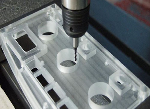 Drilling plastic machining