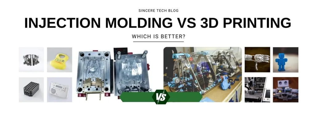 Injection molding vs 3d printing