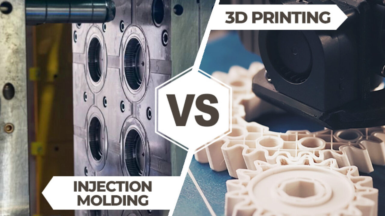 Injection molding vs 3d printing