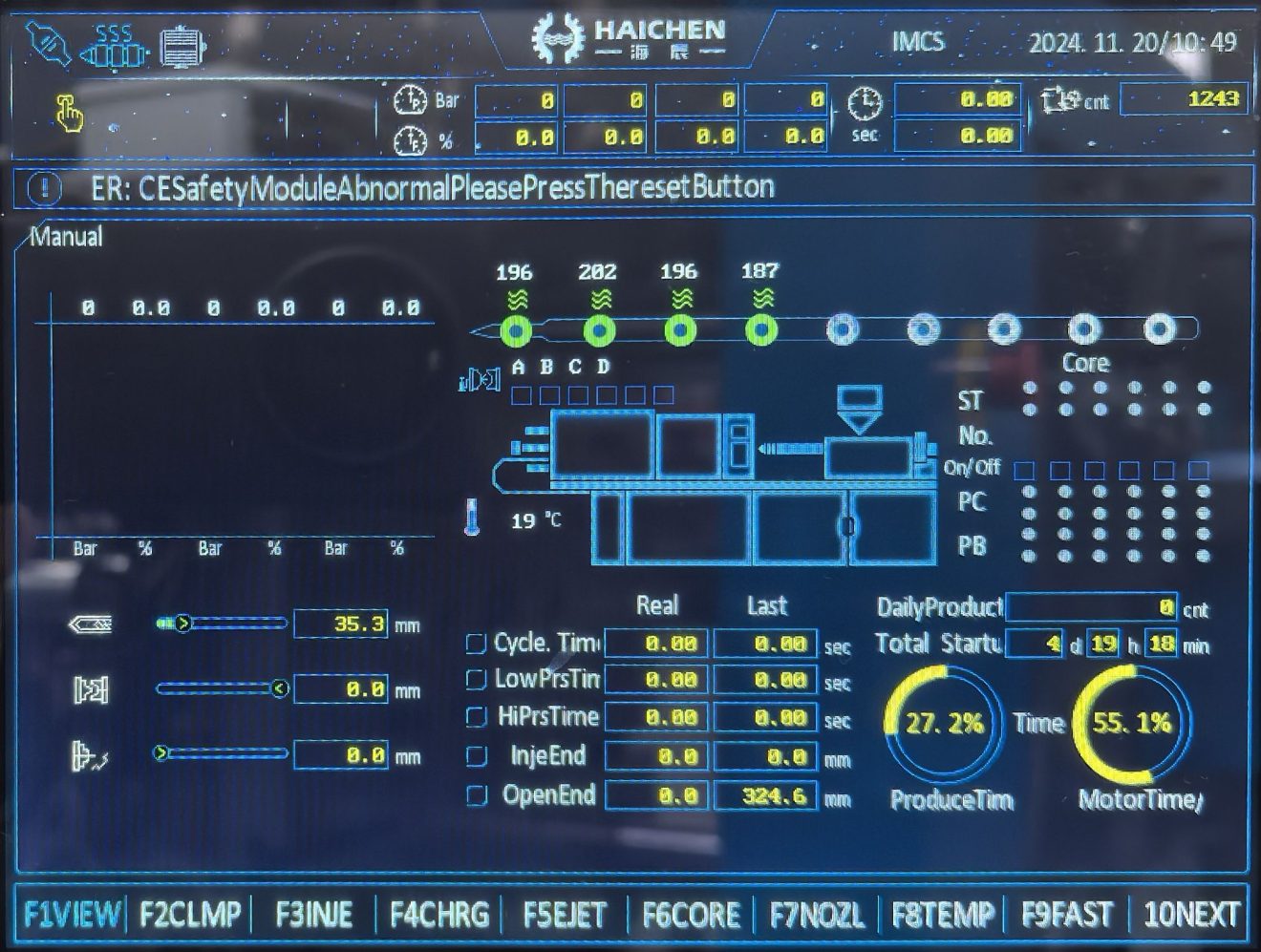 PLC screen
