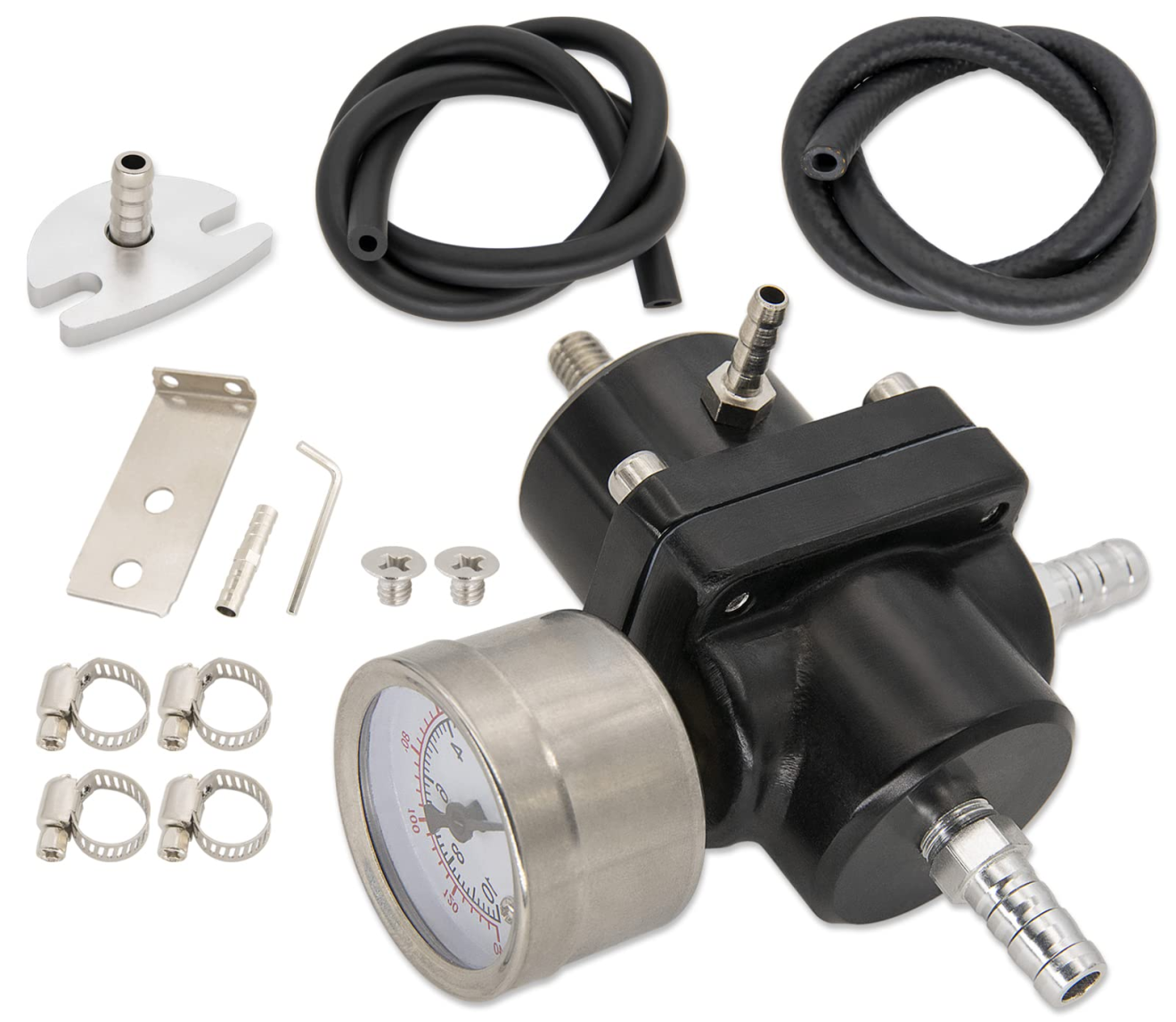 pressure regulator for injection molding machines