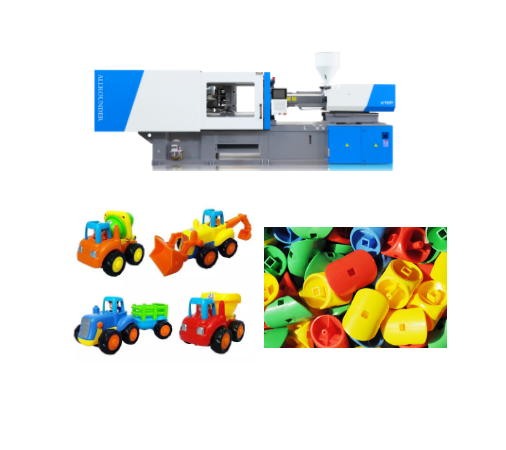 Toy manufacturing injection molding machine